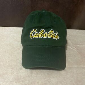Cabela's Dark Green Cap with Yellow Logo